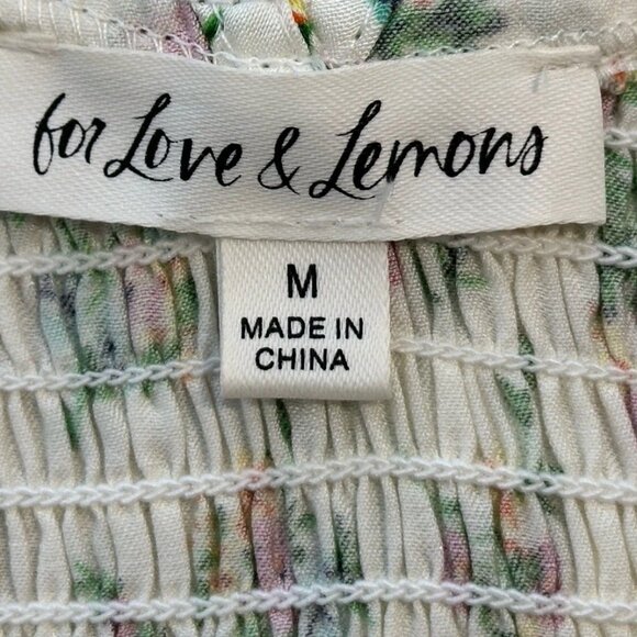 ✨ NWOT For Love & Lemons Tanya Crop Top M Satin Boned Bust $144 - Picture 12 of 13